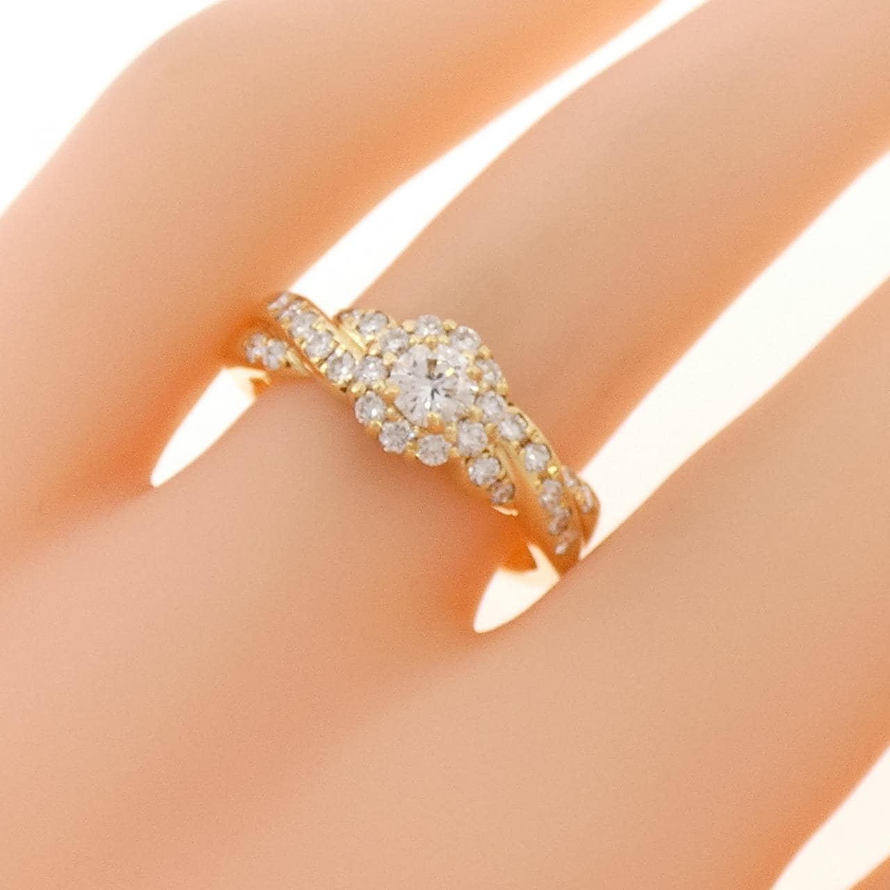 K18YG ダイヤモンド リング 0.55CT