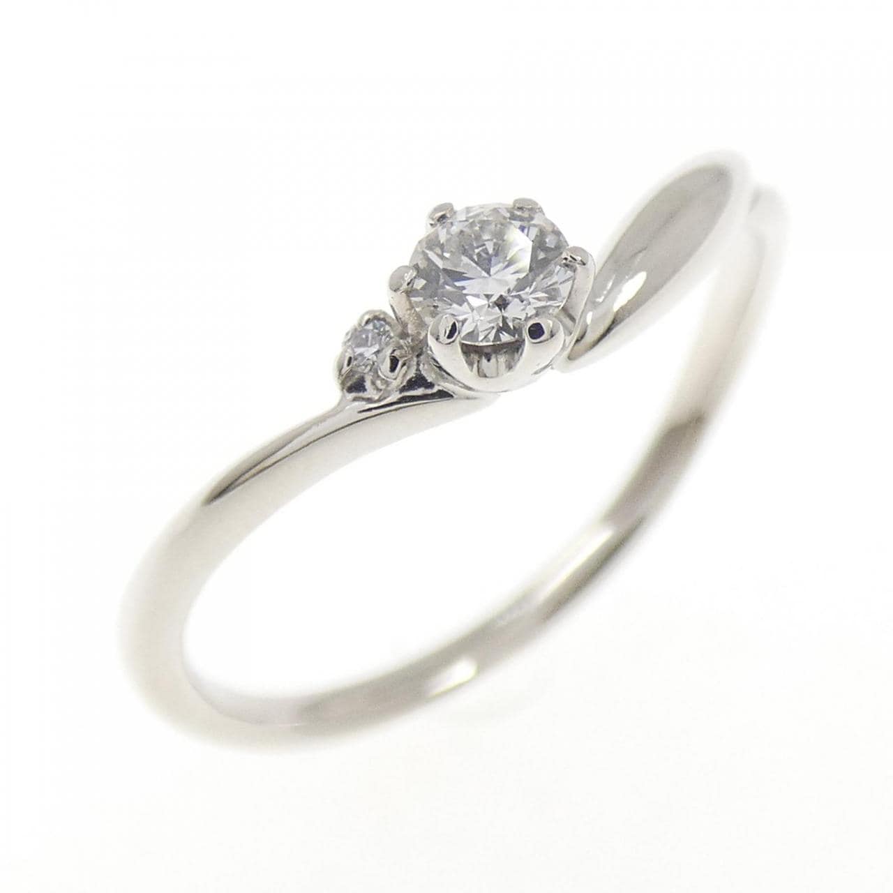 PT950 ダイヤモンド リング 0.111CT