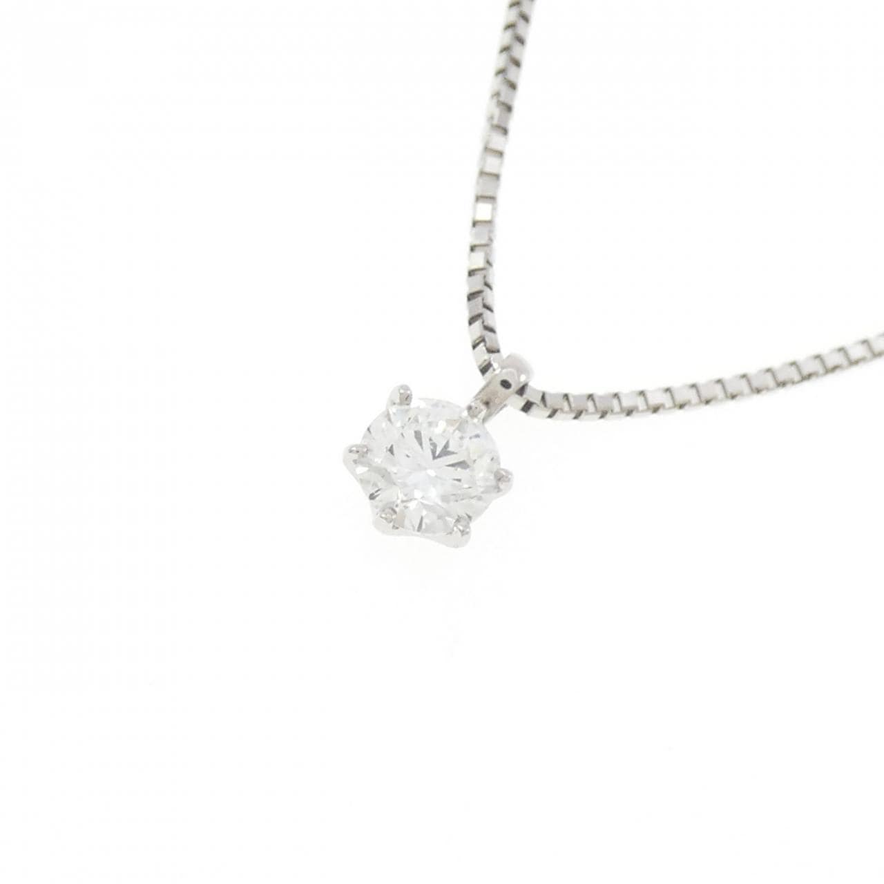 PT900/PT850 ソリティア ダイヤモンド ネックレス 0.305CT
