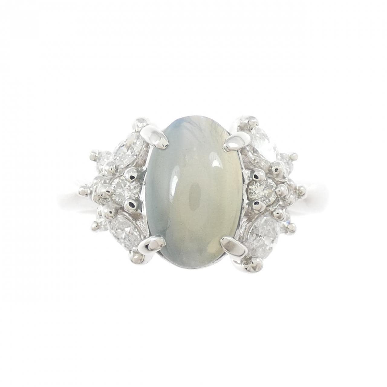 PT900 アレキサンドライトキャッツアイ リング 2.083CT