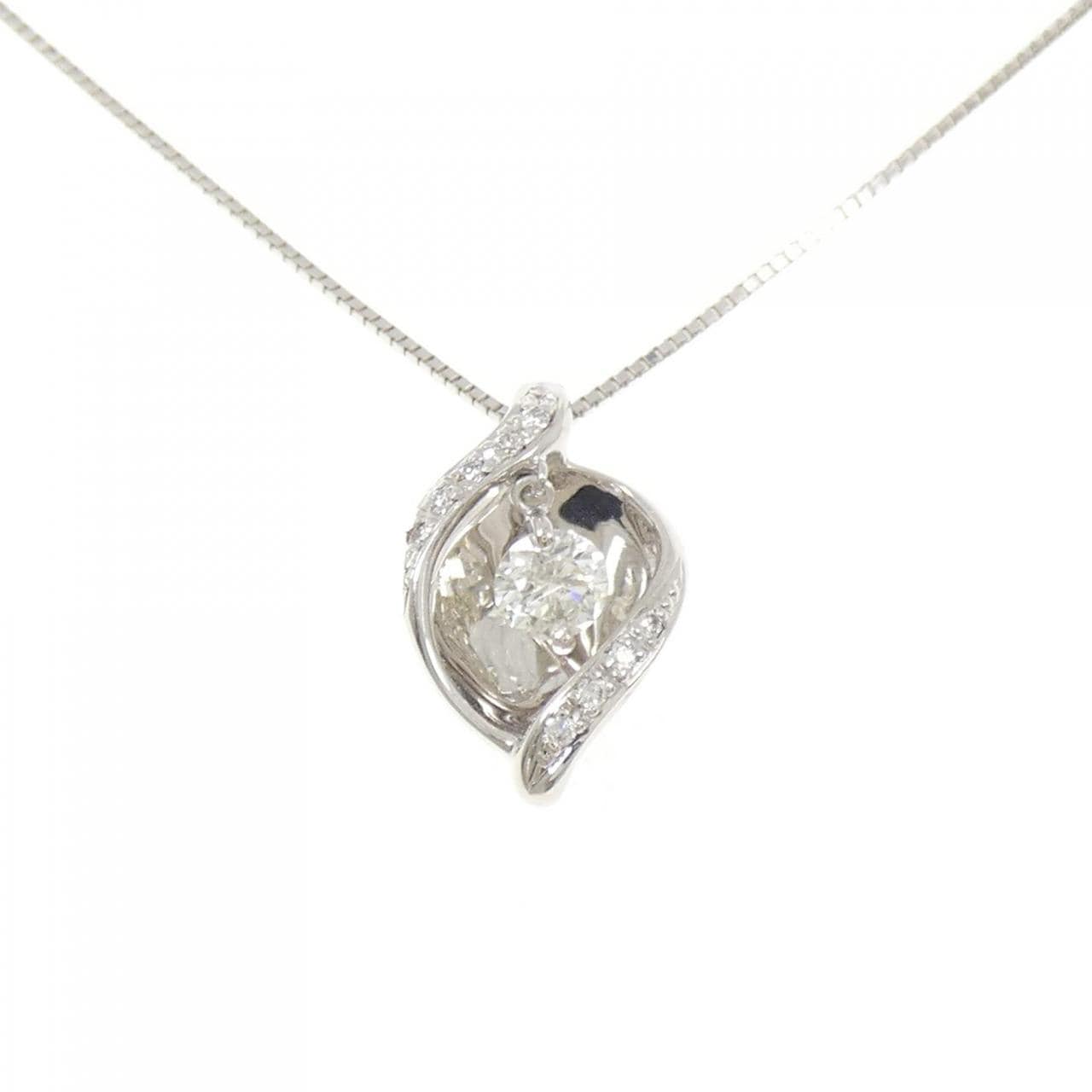 K18WG ダイヤモンド ネックレス 0.255CT