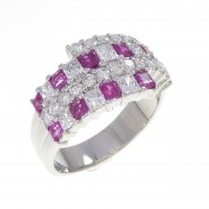 PT900 ルビー リング 0.80CT