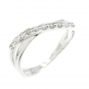 K18WG ダイヤモンド リング 0.10CT