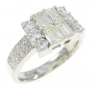 750WG ダイヤモンド リング 0.65CT