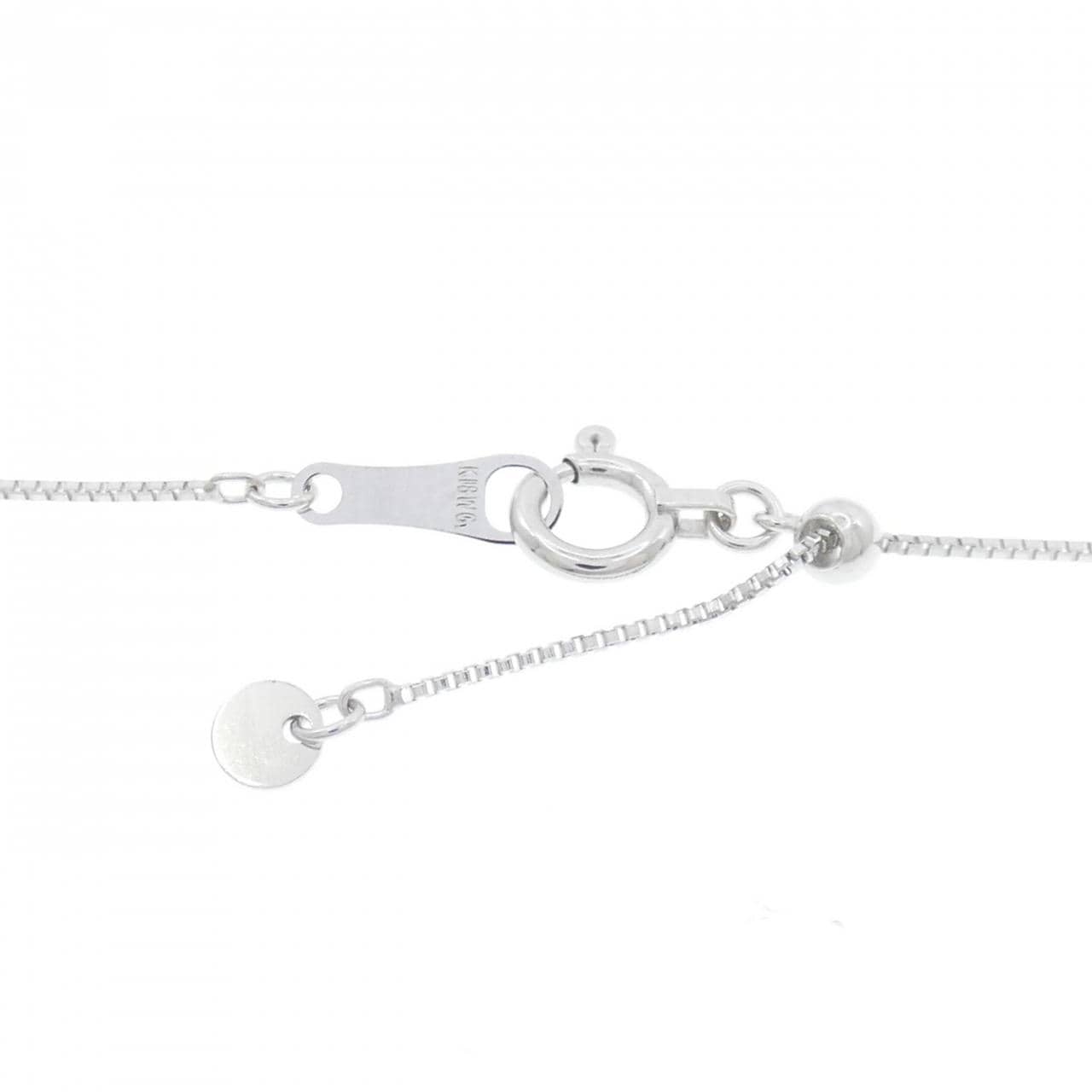 K18WG アクアマリン ネックレス 0.908CT