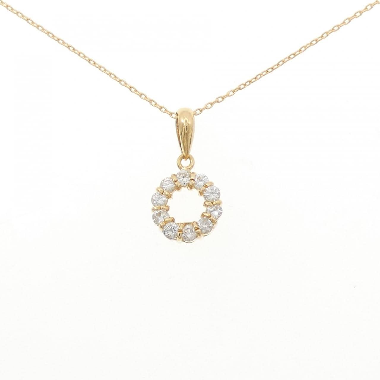 K18YG ダイヤモンド ネックレス 0.24CT