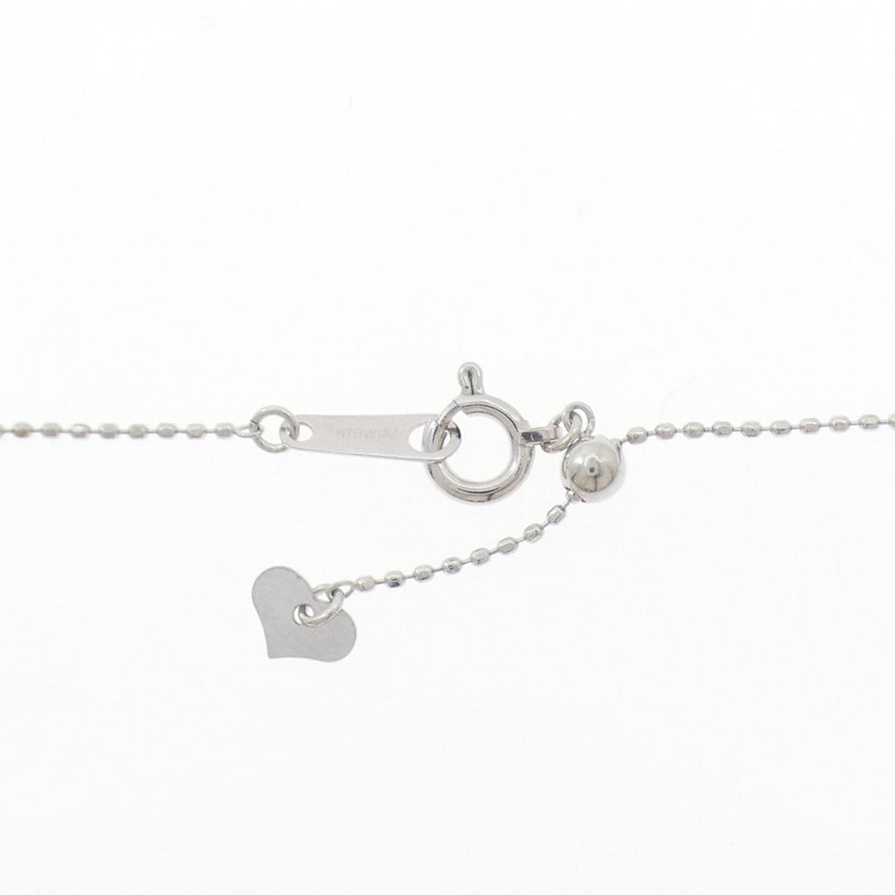 K18WG クロス ダイヤモンド ネックレス 0.13CT