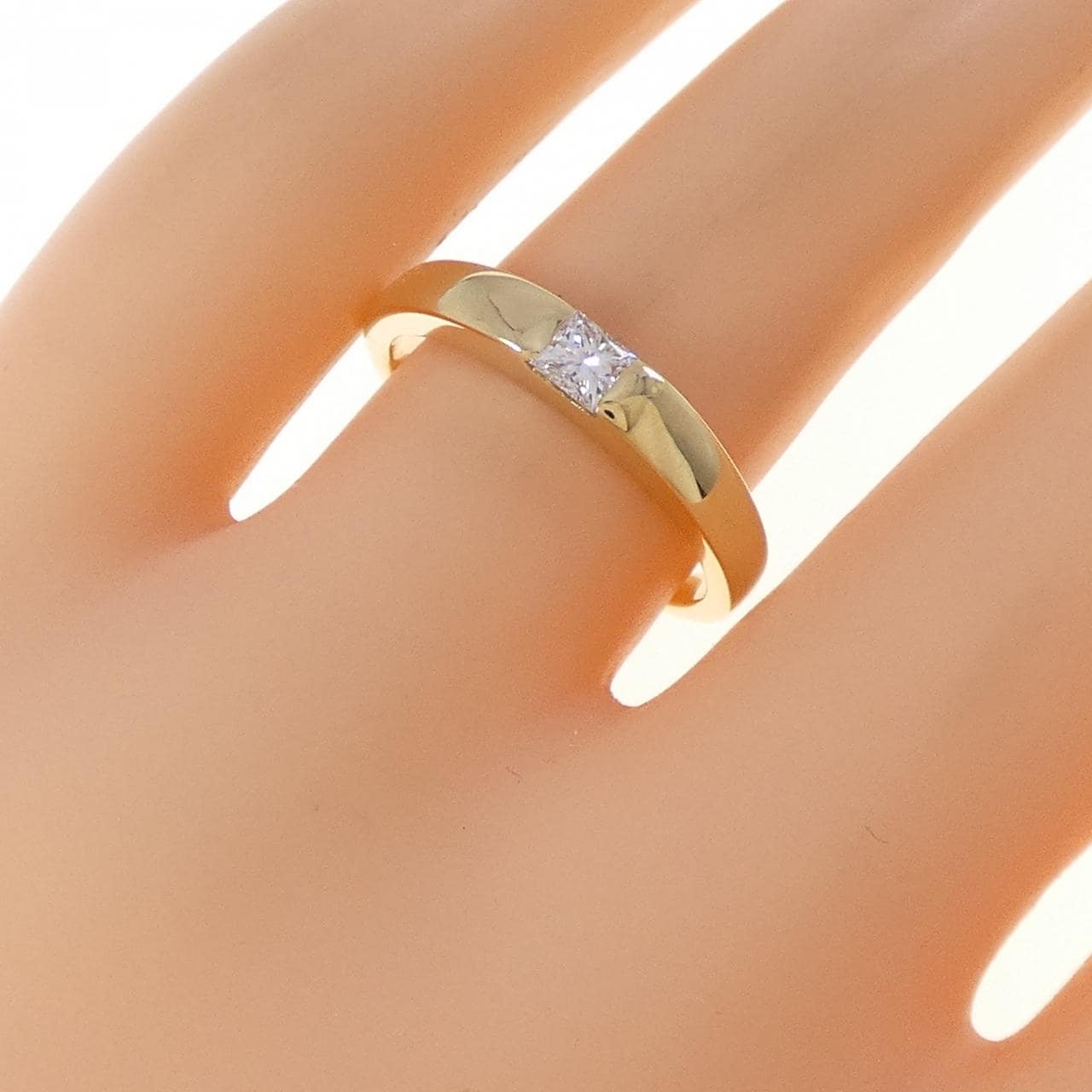 K18YG ダイヤモンド リング 0.19CT