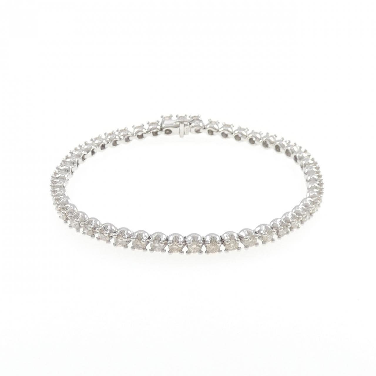 K18WG ダイヤモンド ブレスレット 3.32CT