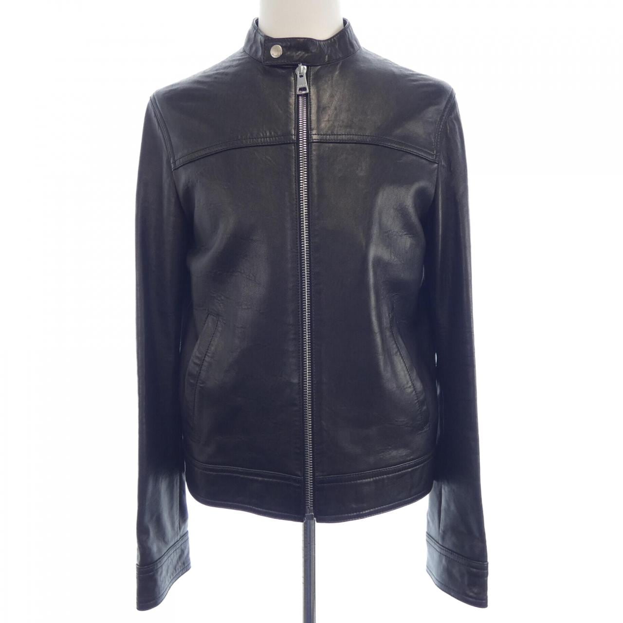 グッチ GUCCI 264857-XN571 レザーライダースジャケット