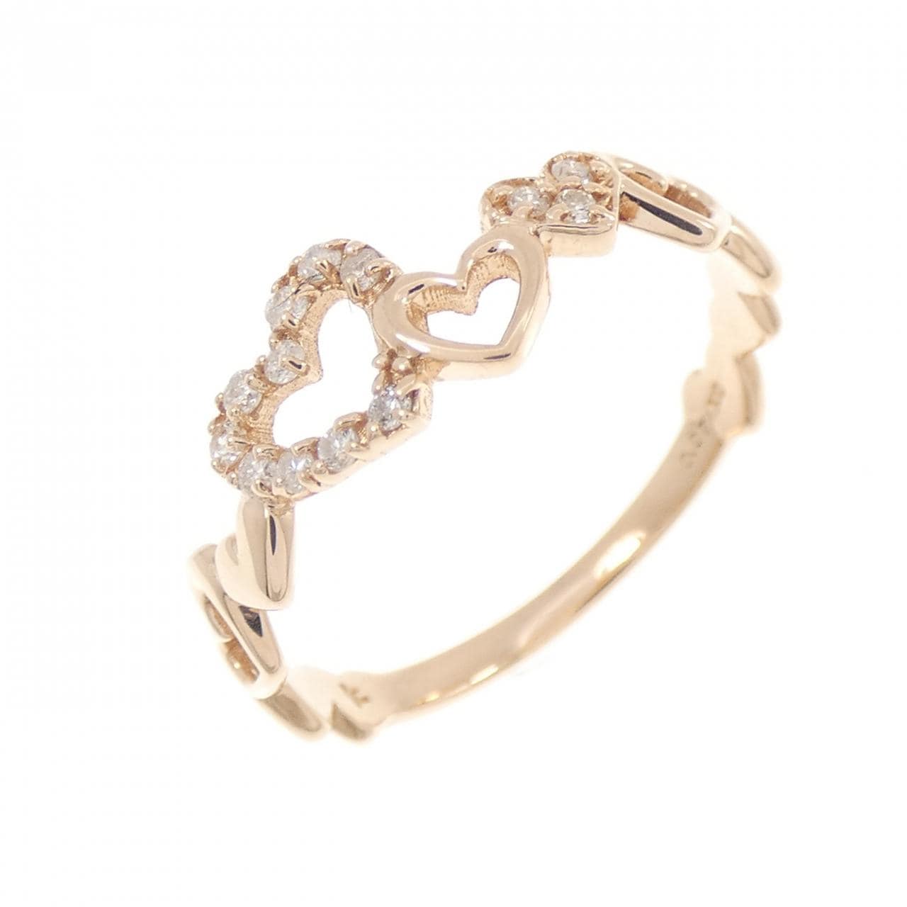 クミキョク ハート ダイヤモンド リング 0.07CT
