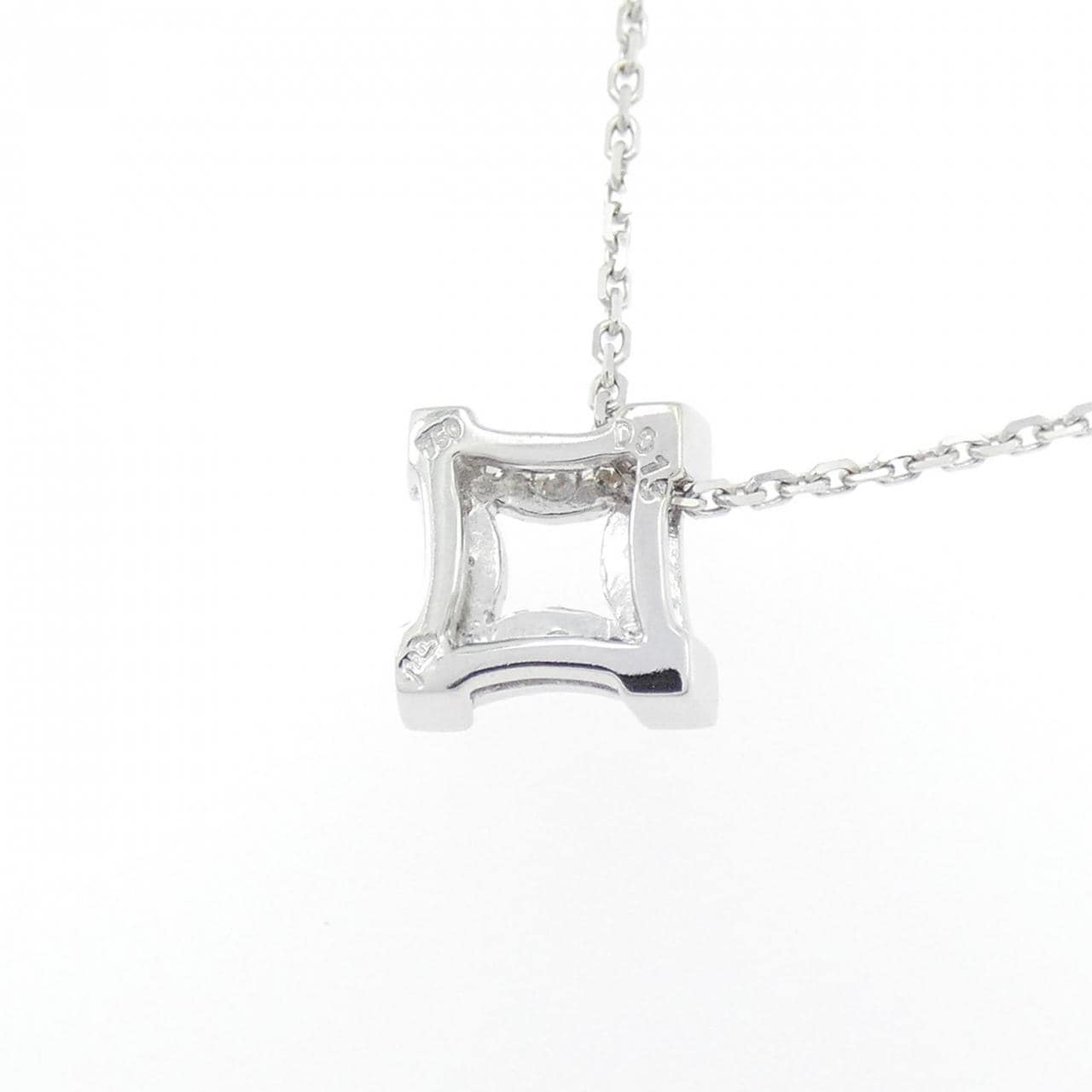 750WG ダイヤモンド ネックレス 0.13CT