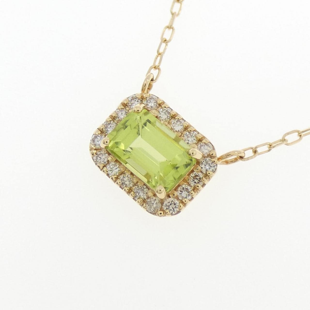 【新品】K18YG ペリドット ネックレス 0.69CT