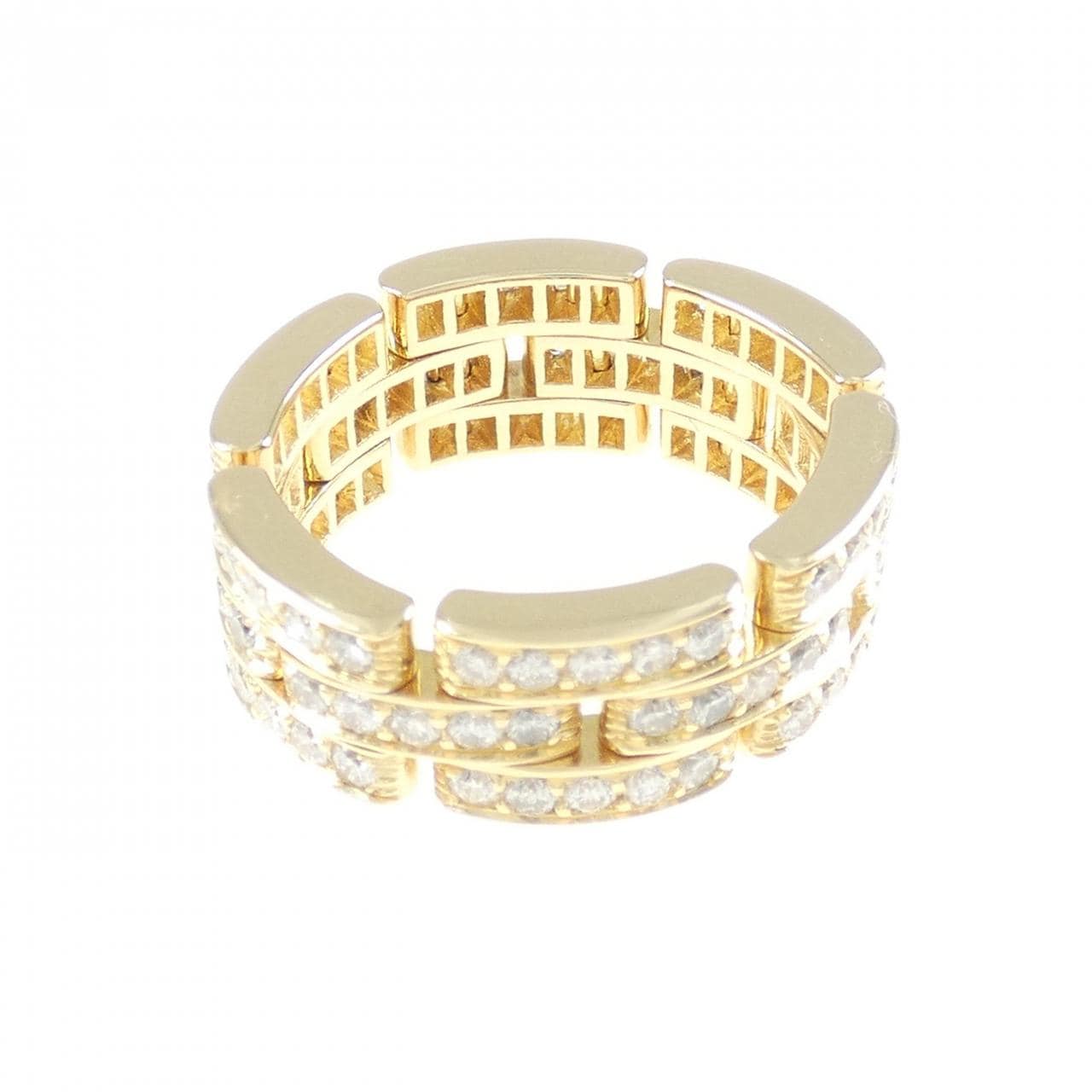 Cartier maillon panthère full diamond ring