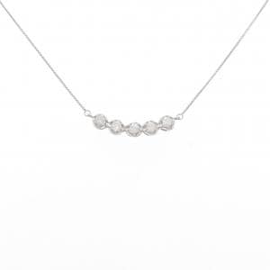 K18WG ダイヤモンド ネックレス 0.25CT