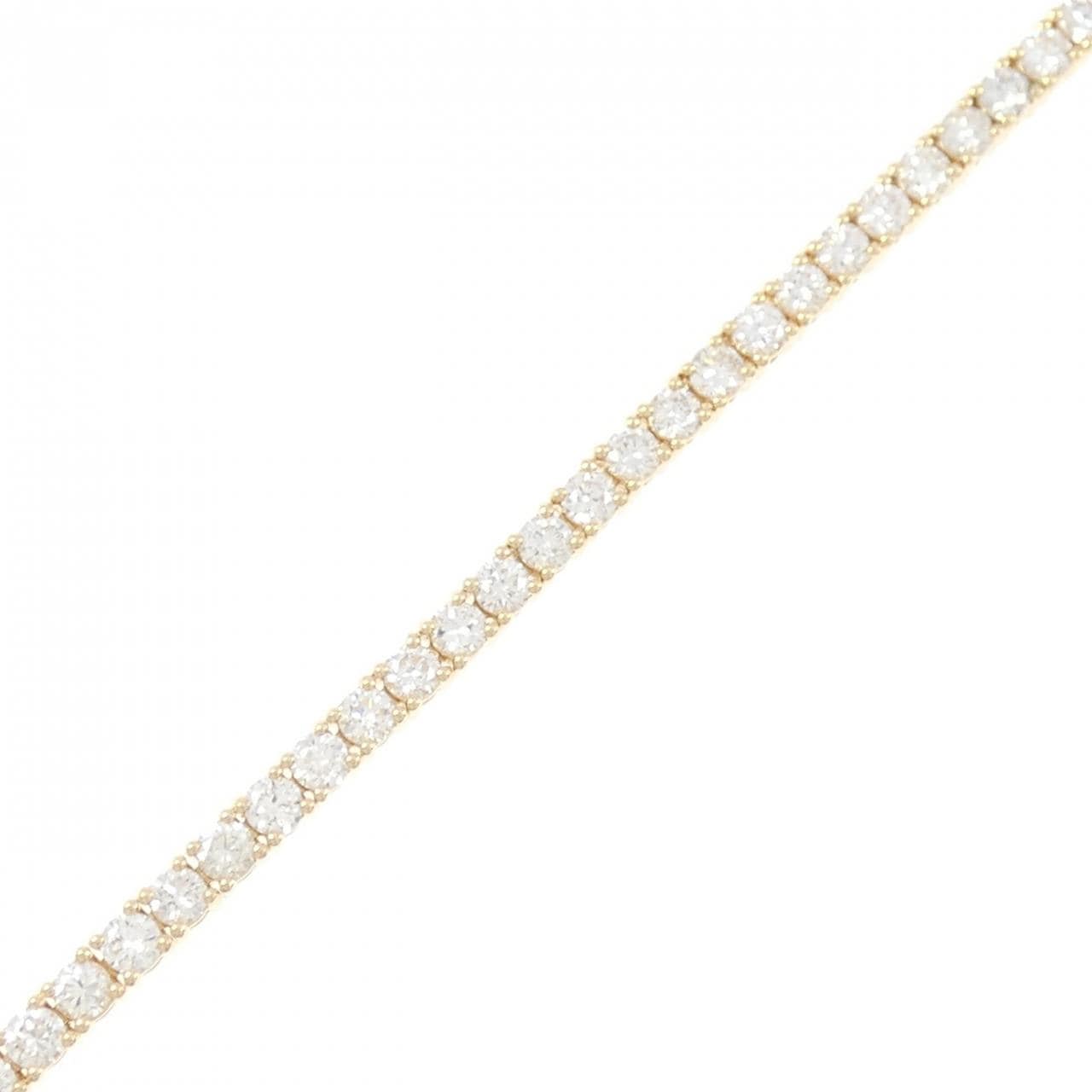 [再加工款] K18YG钻石手链 4.27CT