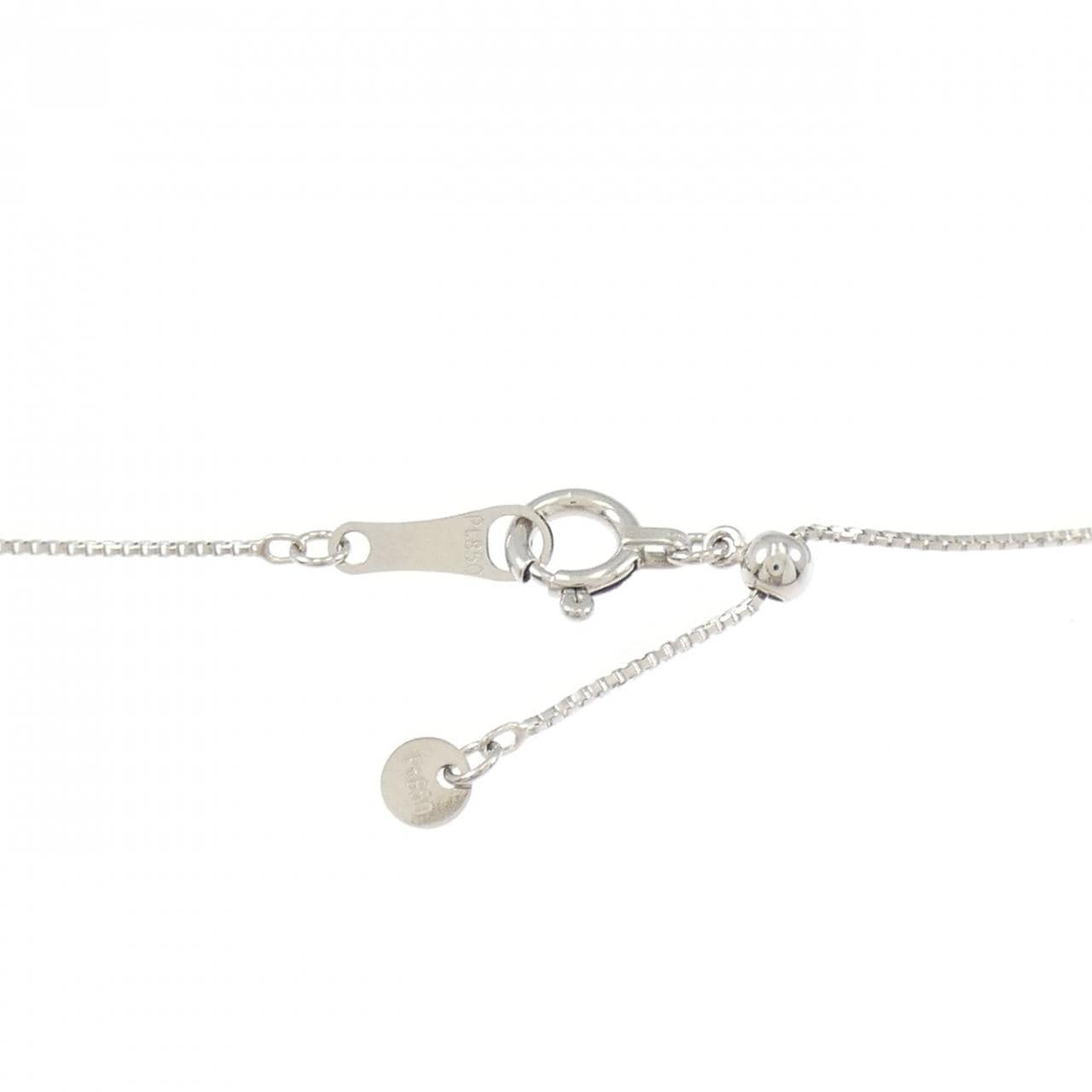 PT900/PT850 フラワー ダイヤモンド ネックレス 0.50CT