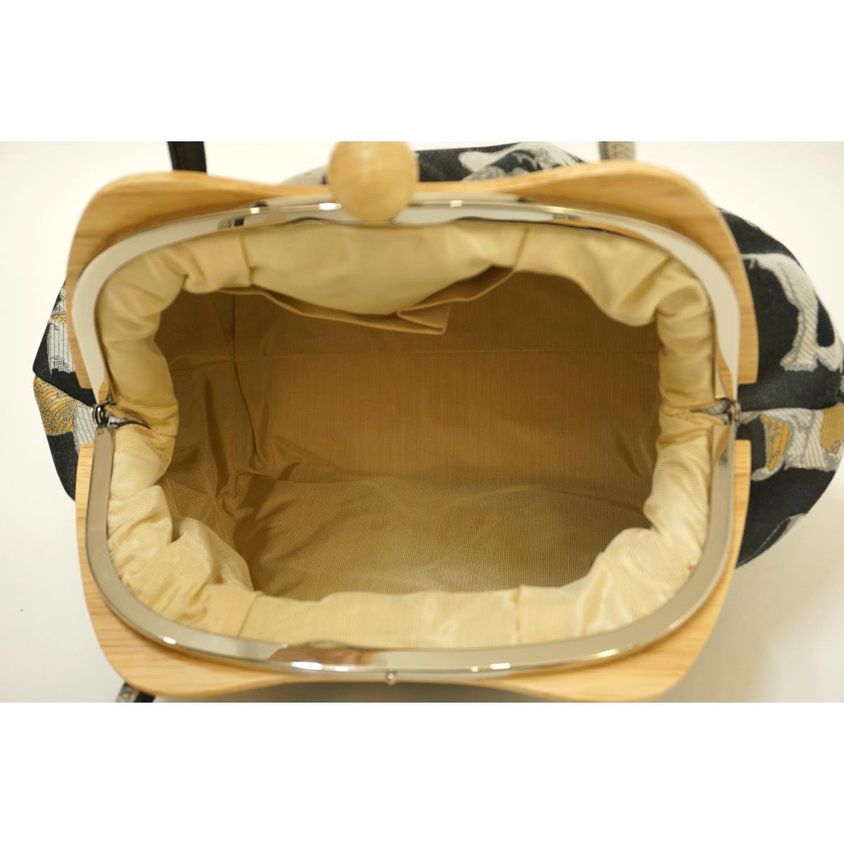 【新品】がま口バッグ　ねこ