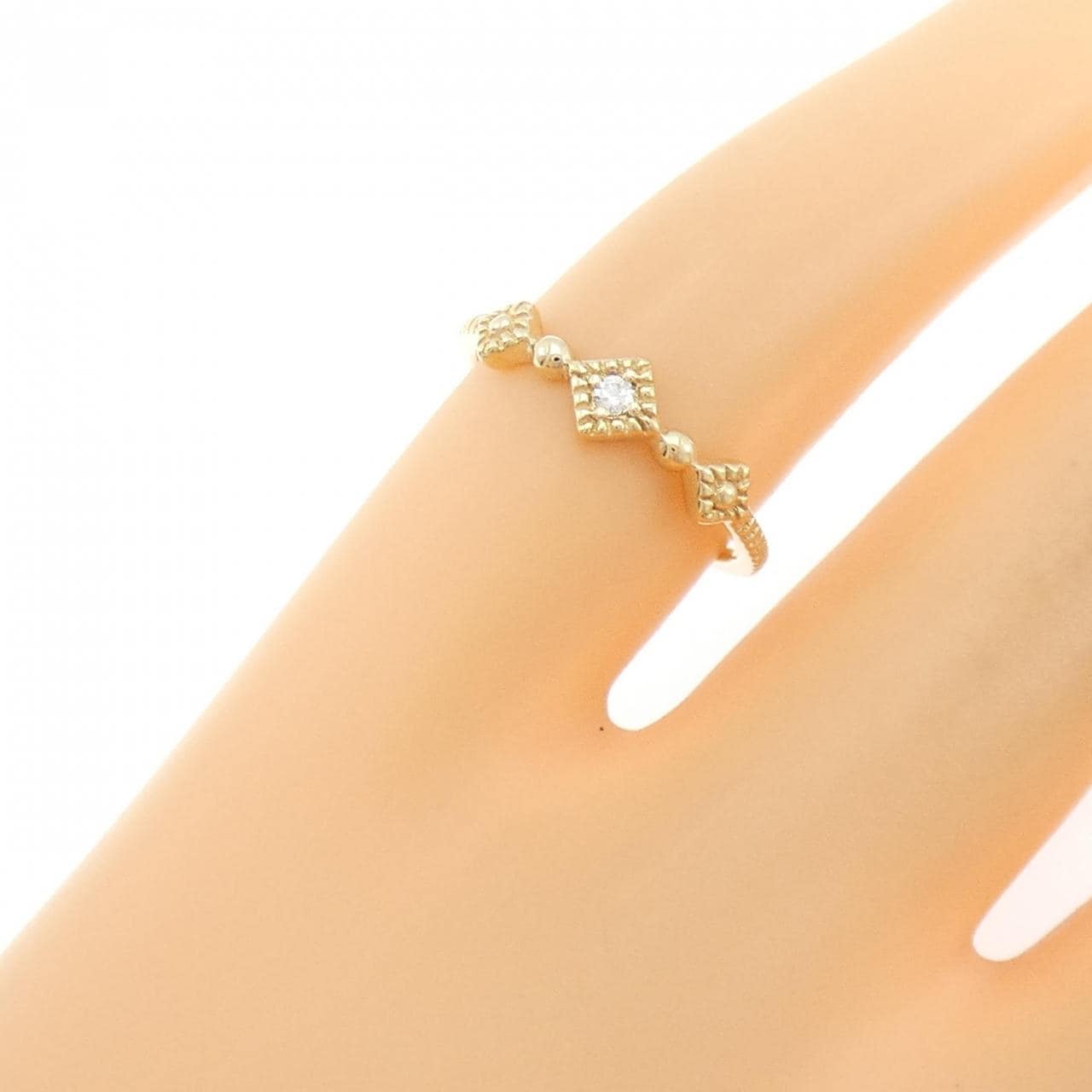 エテ ダイヤモンド ピンキーリング 0.01CT