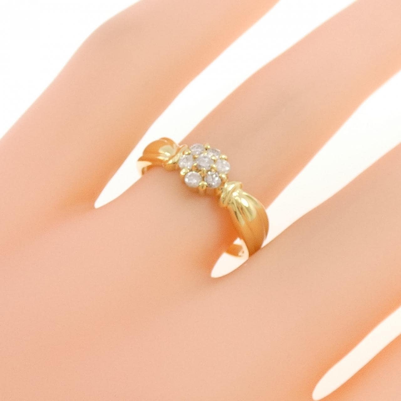 K18YG ダイヤモンド リング 0.23CT