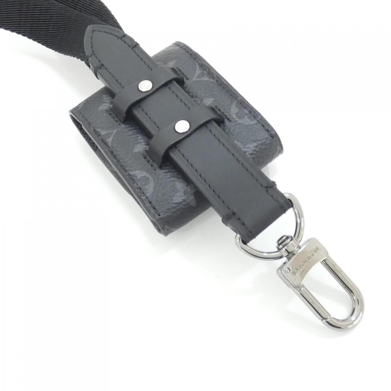 ルイヴィトン モノグラム エクリプス エアポッド ケース ランヤード M80220 イヤホンケース