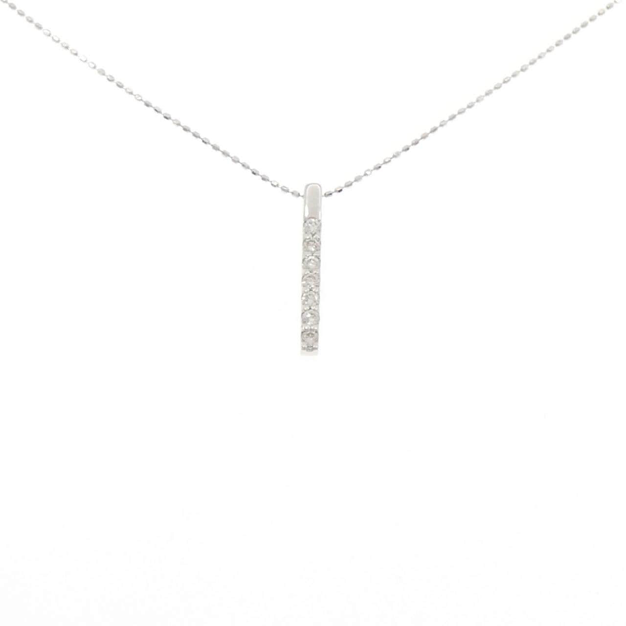 K18WG ダイヤモンド ネックレス 0.20CT