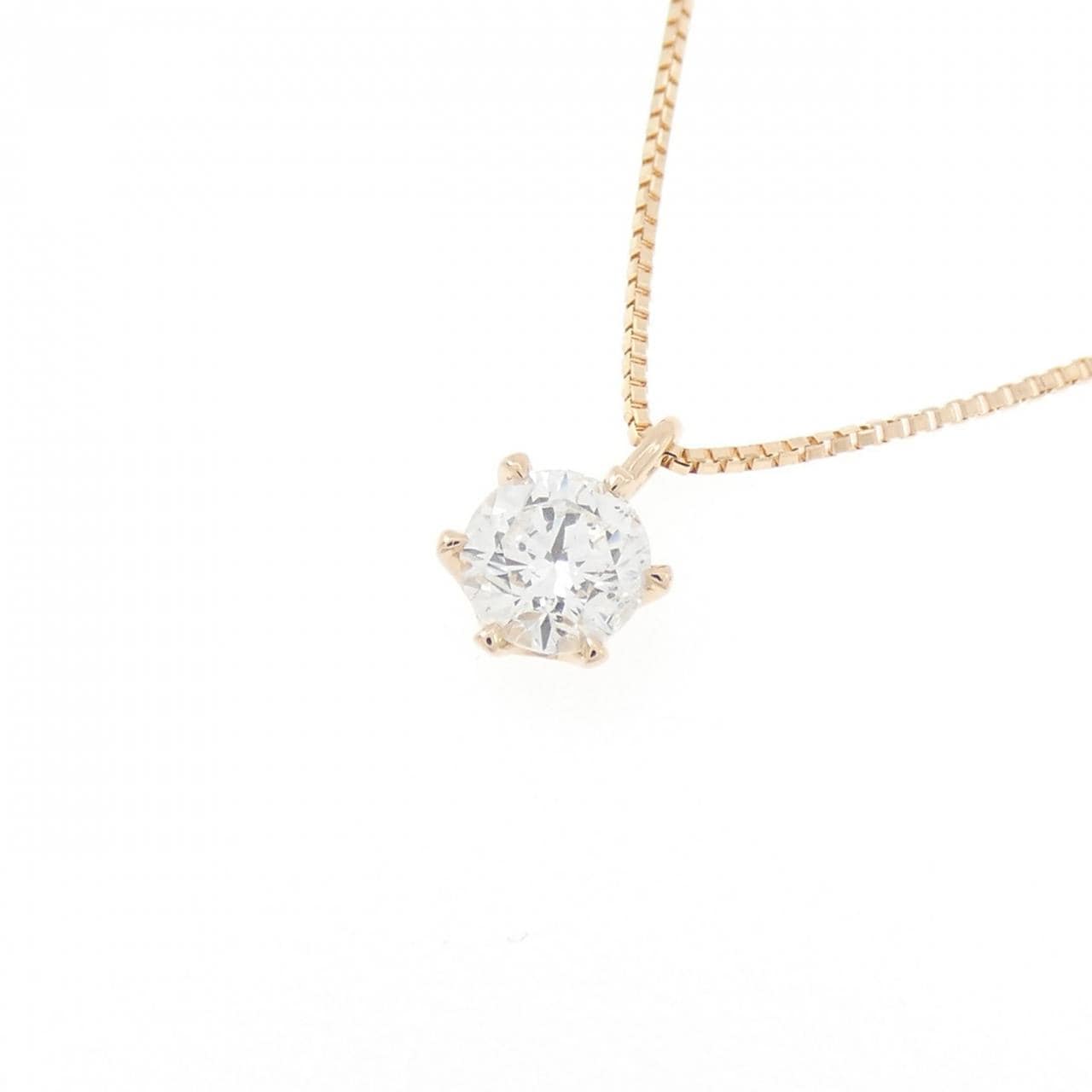 K18PG ダイヤモンド ネックレス 0.313CT G I1 Good
