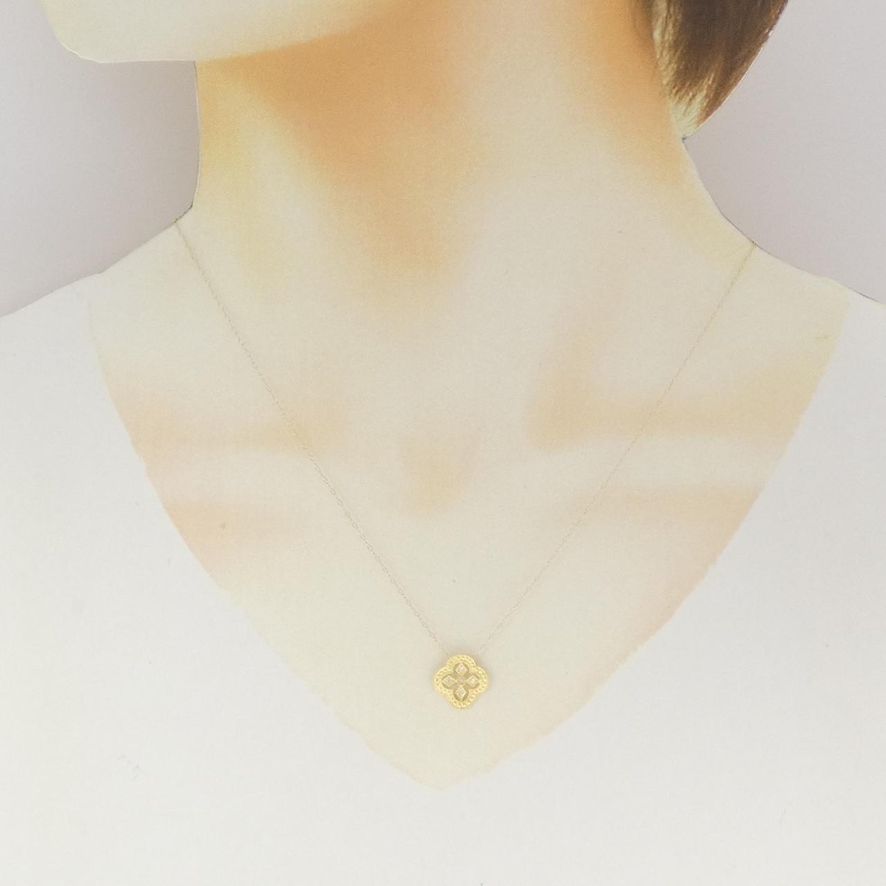 K18YG ダイヤモンド ネックレス 0.03CT