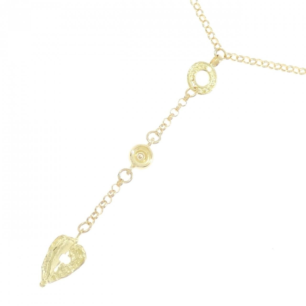 K18YG ダイヤモンド ネックレス 0.06CT