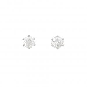 PT900 ソリティア ダイヤモンド ピアス 2.071CT