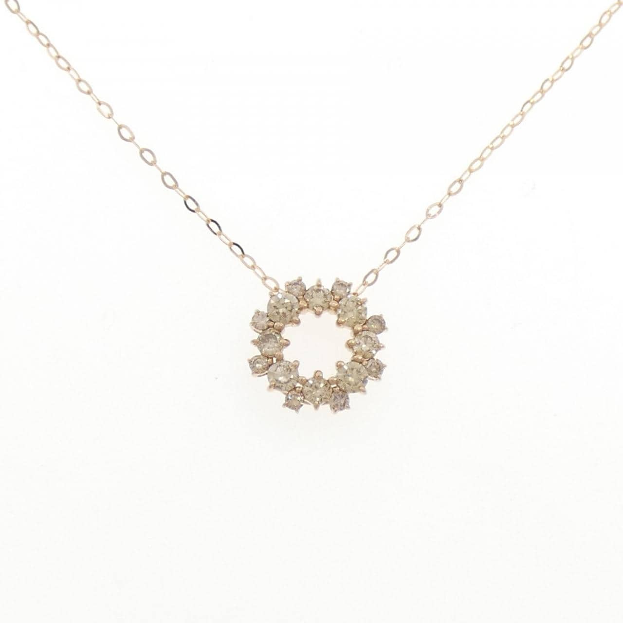 K18PG ダイヤモンド ネックレス 0.60CT