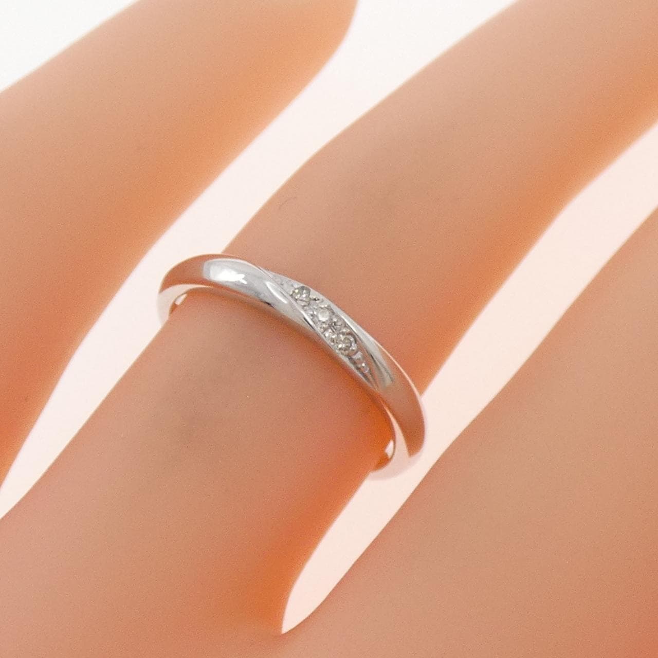 K10WG ダイヤモンド リング 0.02CT