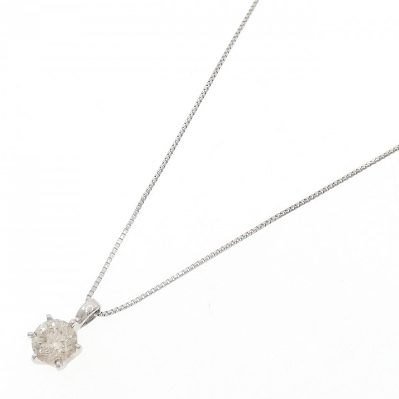 PT900/PT850 Solitaire Diamond Necklace 0.929CT