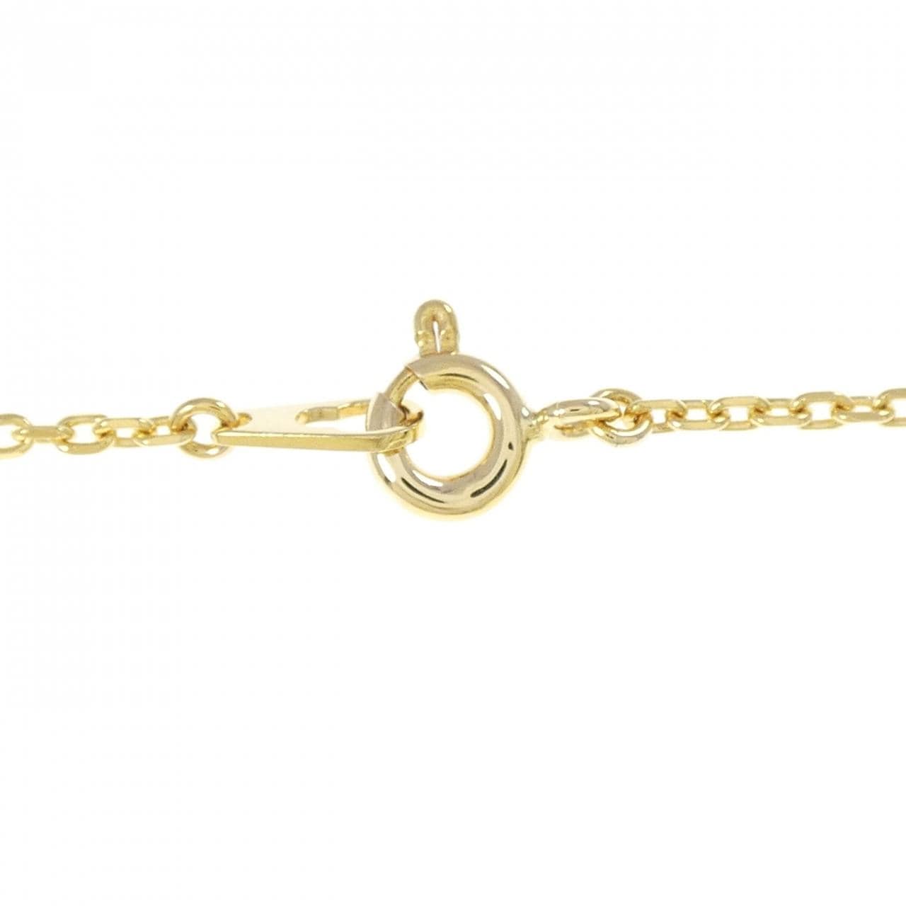 K18YG リボン ダイヤモンド ネックレス