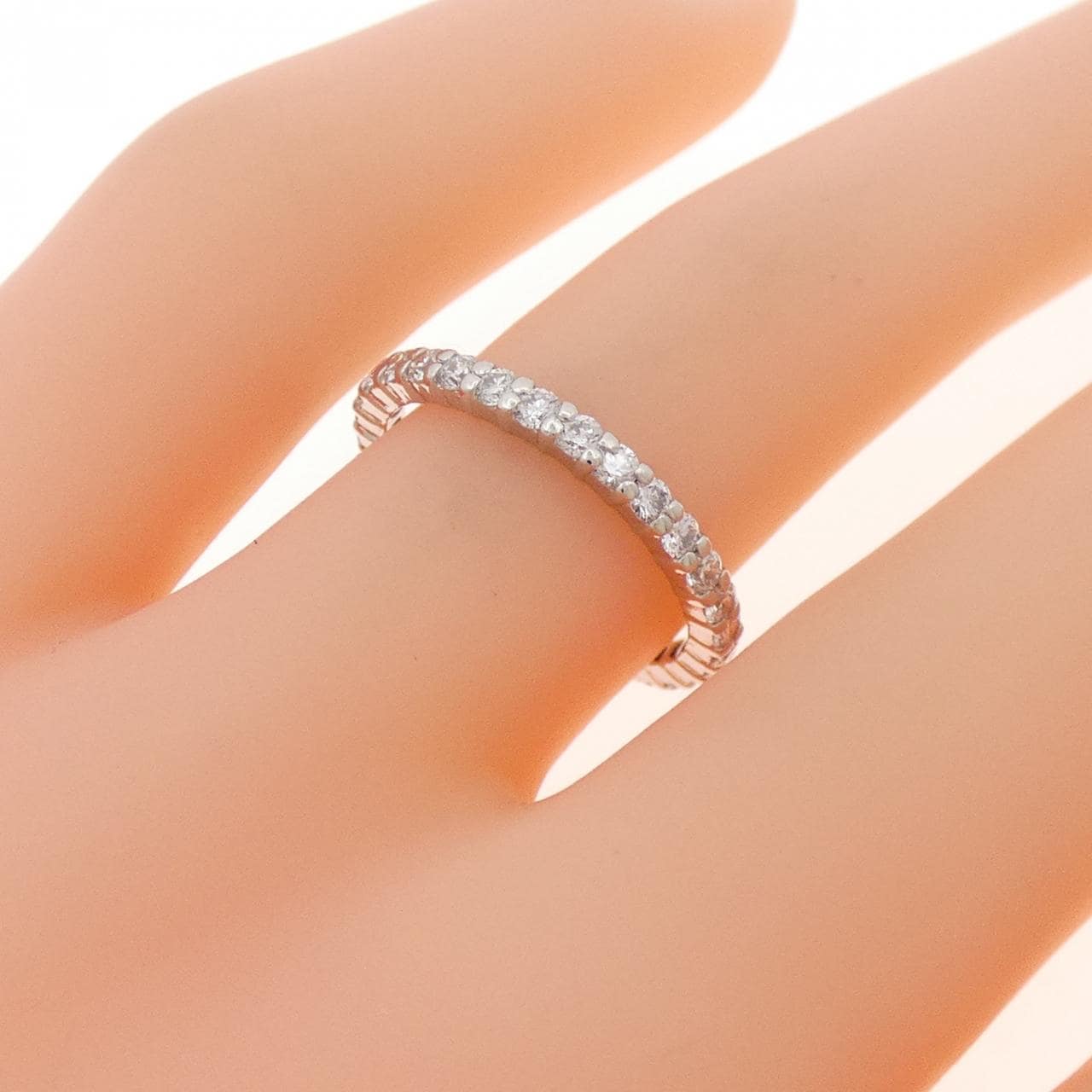 PT900 ハーフエタニティ ダイヤモンド リング 0.50CT