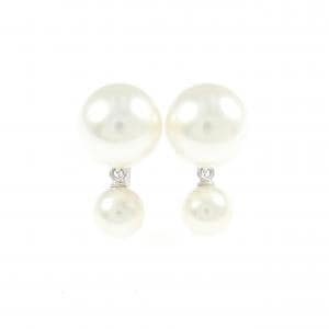 K18WG アコヤパール イヤリング