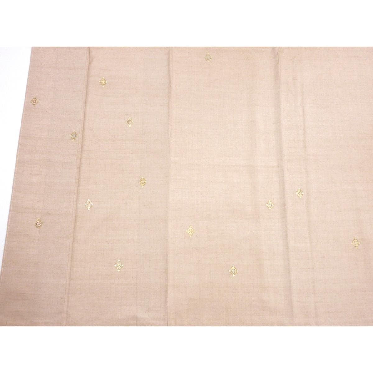 【未使用品】訪問着　紬織　友禅金彩加工