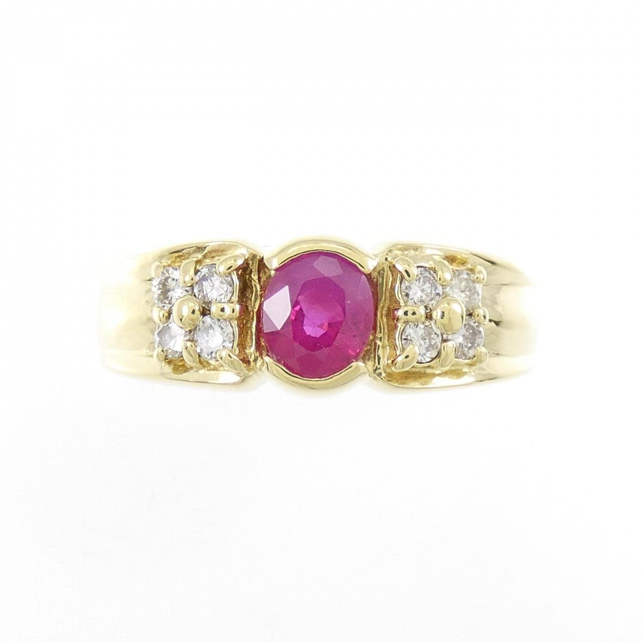 K18YG ruby ring 0.50CT