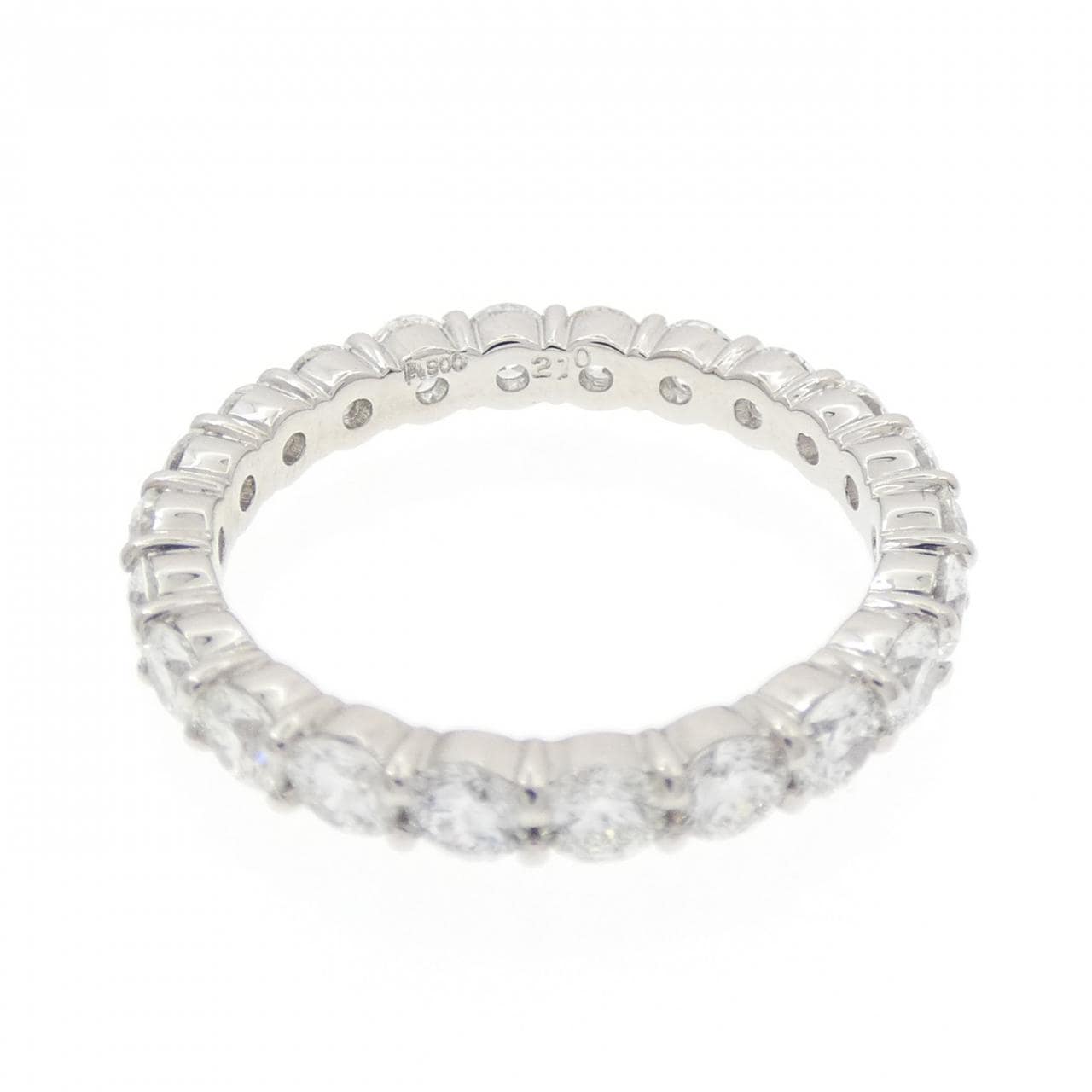 PT900 ダイヤモンド フルエタニティ リング 2.10CT