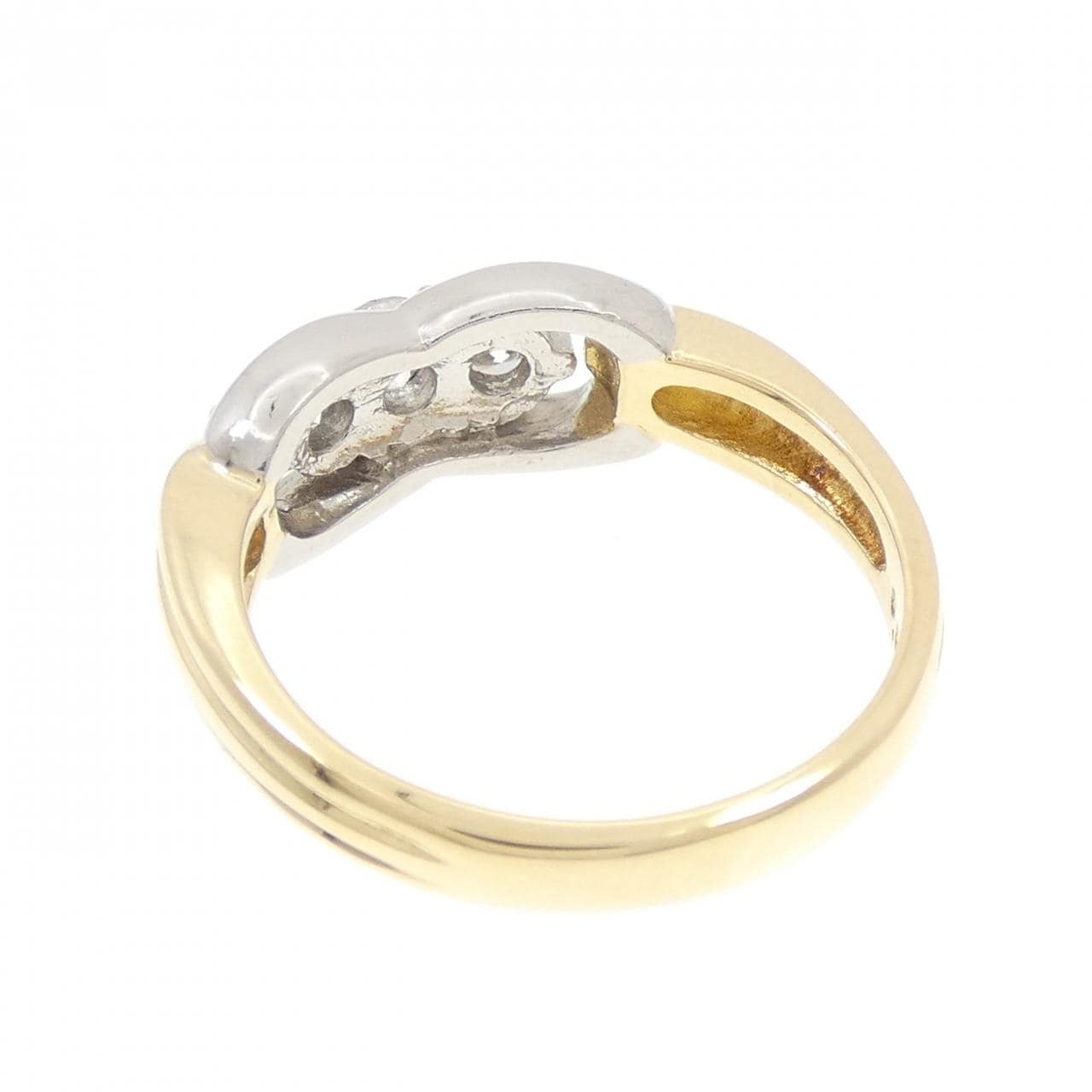 K18YG/PT900 ダイヤモンド リング 0.50CT