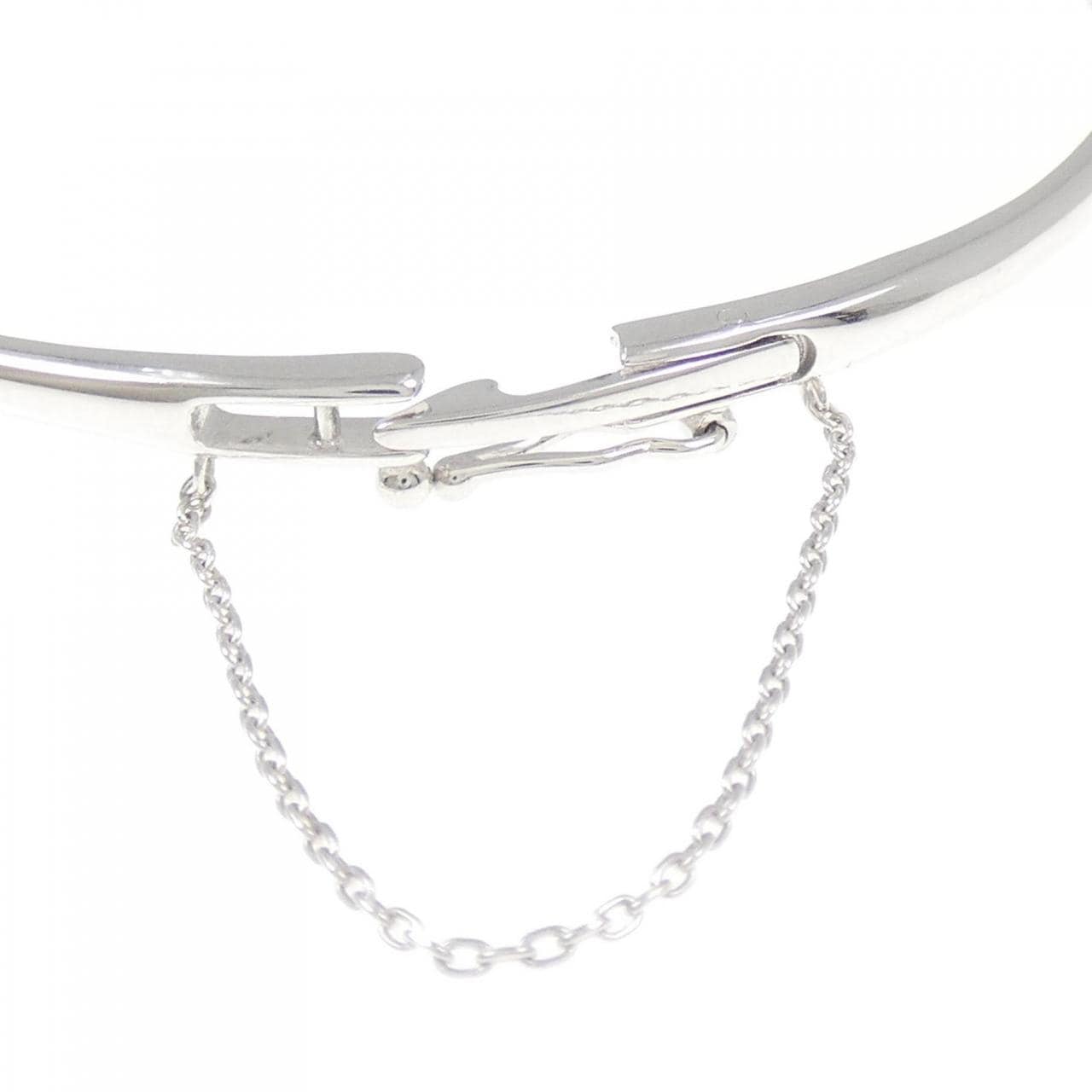 K18WG パライバトルマリン バングル 0.02CT