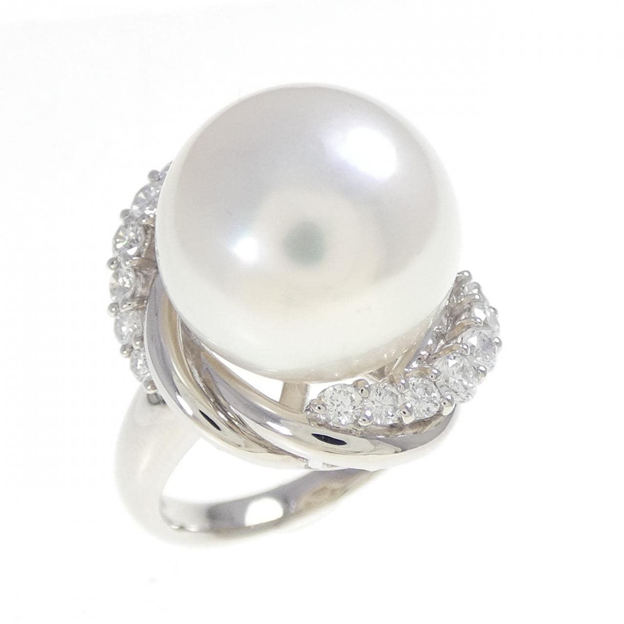 PT900 白蝶パール リング 14.0mm