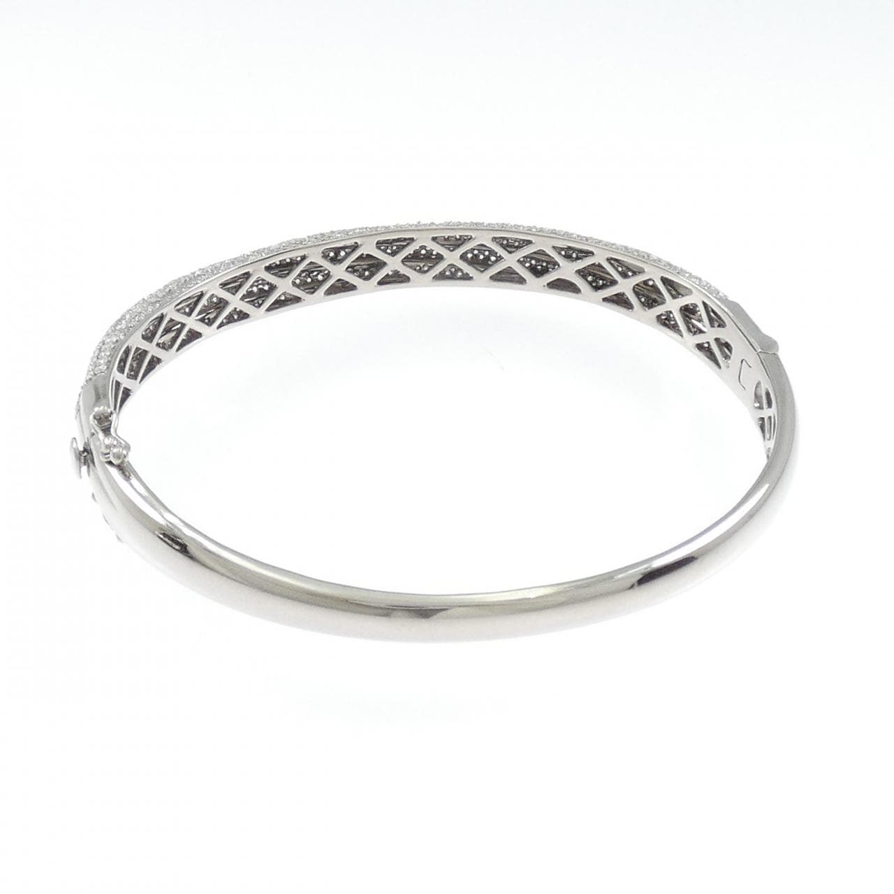 K18WG ダイヤモンド バングル 2.55CT