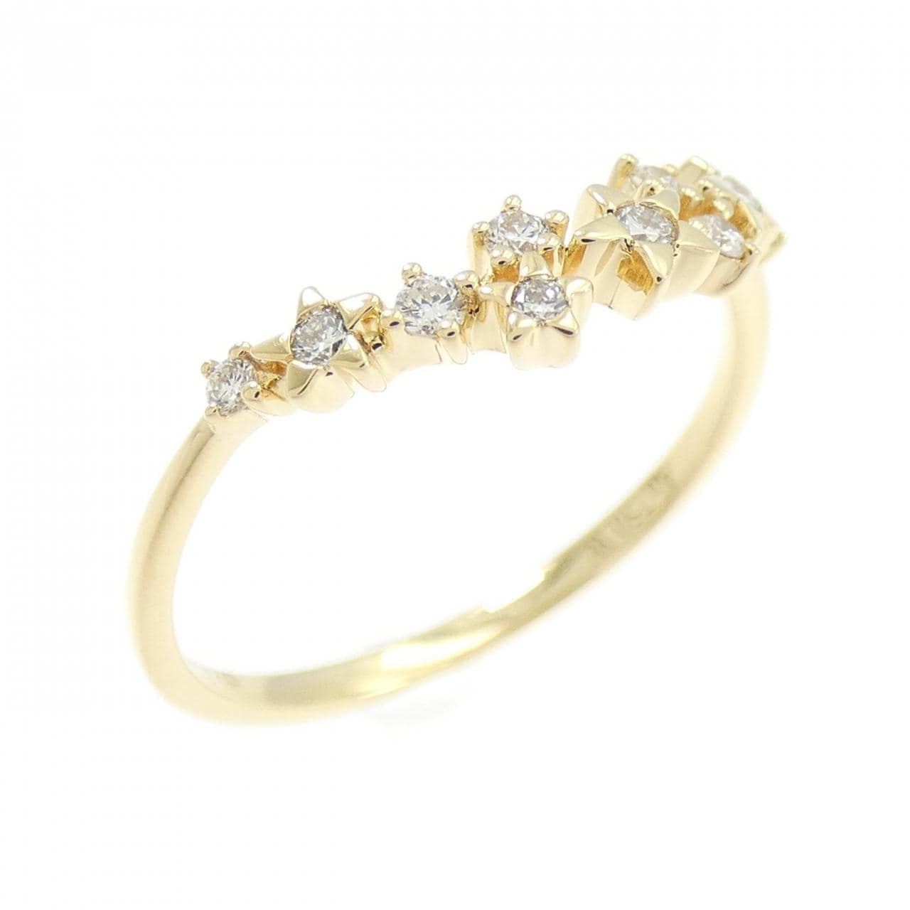 750YG ダイヤモンド リング 0.11CT