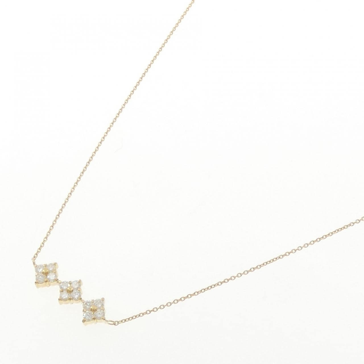 K18YG ダイヤモンド ネックレス