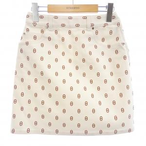 エルメス HERMES シェーヌダンクル カルトゥッシュ クルードセル 0315D3 スカート