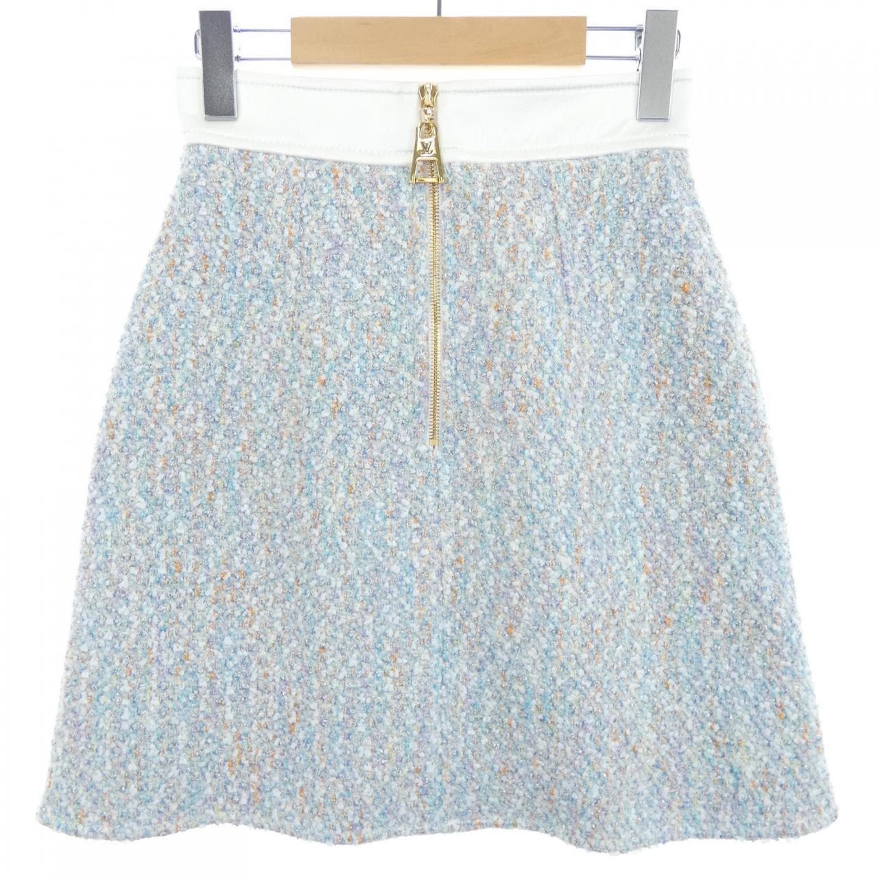 ルイヴィトン LOUIS VUITTON スターダストルレックスツイードAラインミニスカート FNSK43P24 スカート