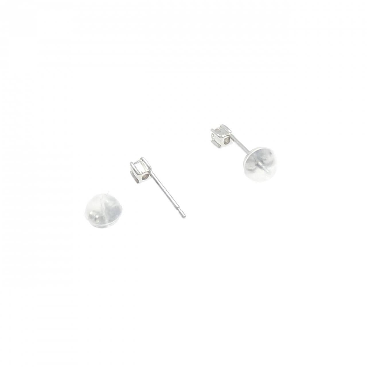 PT950/PT900 ソリティア ダイヤモンド ピアス 0.10CT