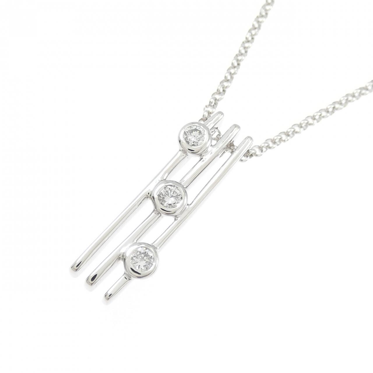 PT900/PT850 ダイヤモンド ネックレス 0.15CT