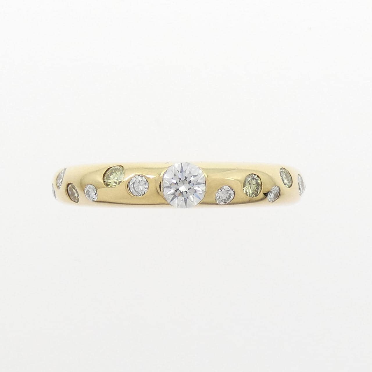 K18YG ダイヤモンド リング 0.157CT